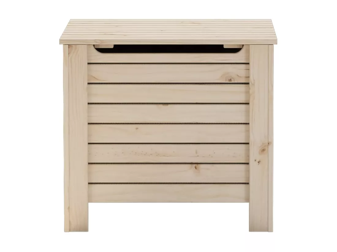 Boîte de rangement avec couvercle RANA bois massif de pin