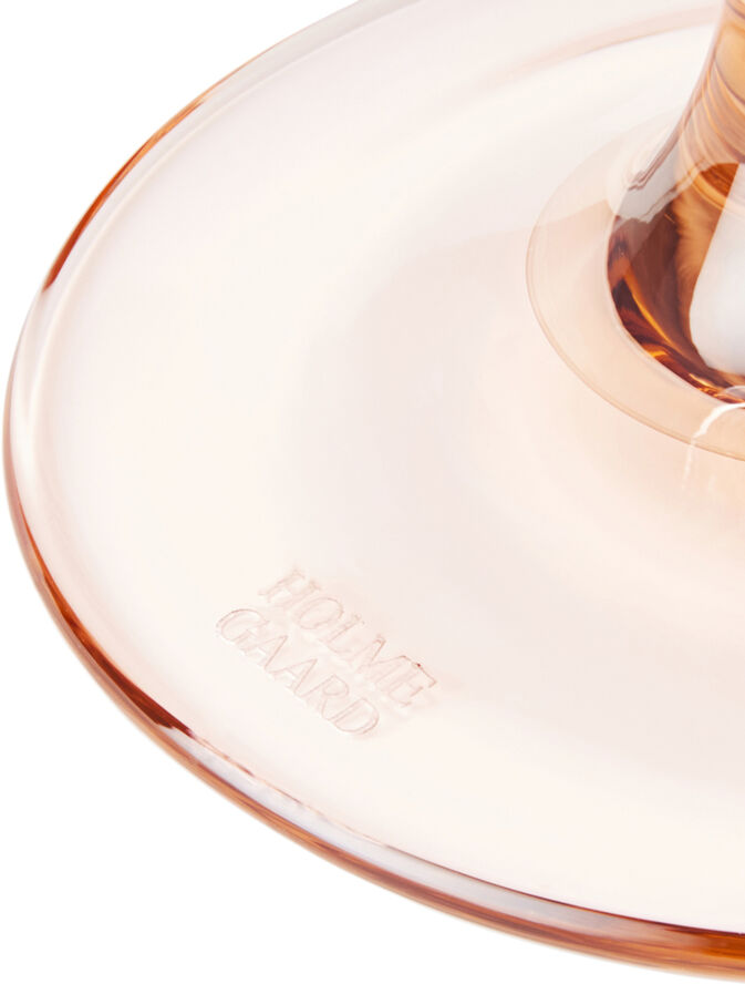Holmegaard Flow Glas på fod 35 cl champagne Lyserød