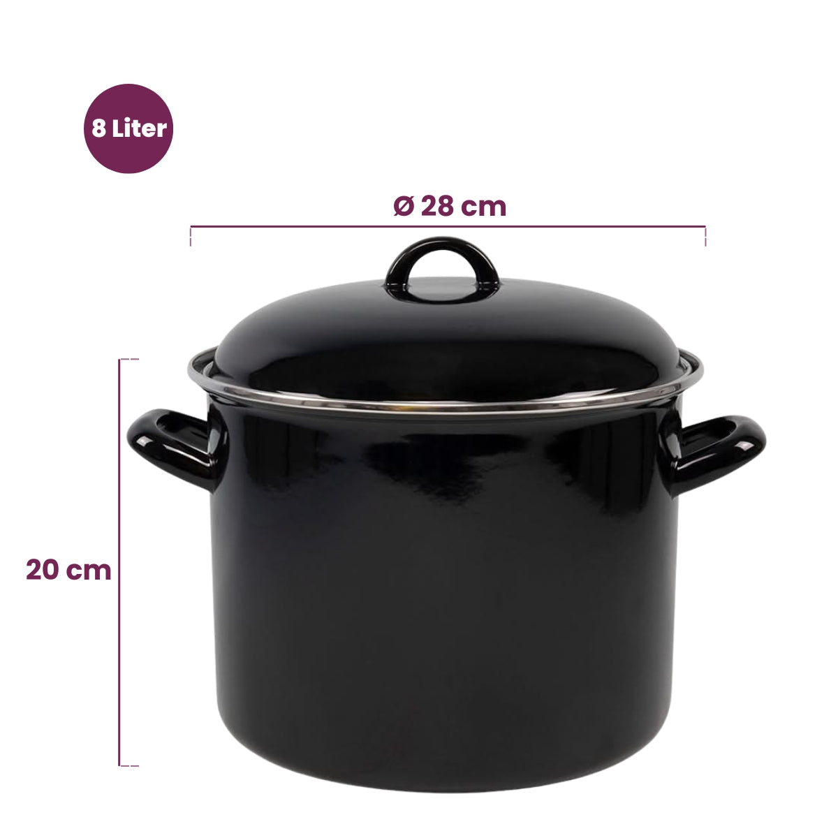 Cooking Soeppan - Zwart - Ã¸ 24 cm | 8 liter
