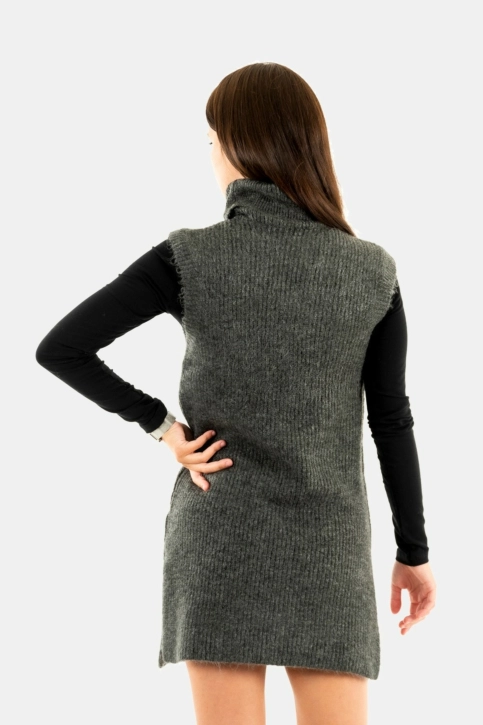 robe only cora dark grey melange