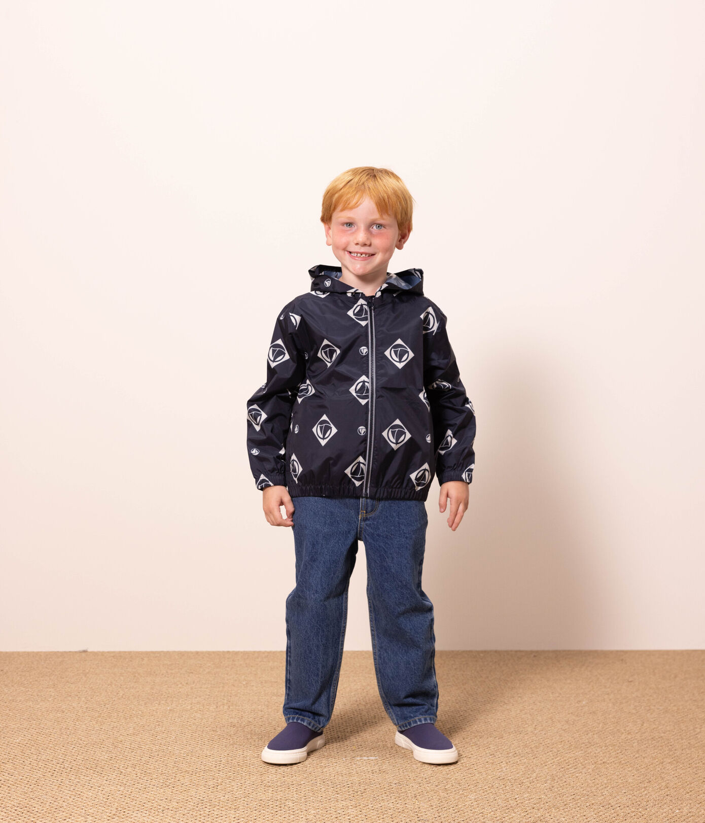 Coupe-vent, matière recyclée enfant fille/garçon