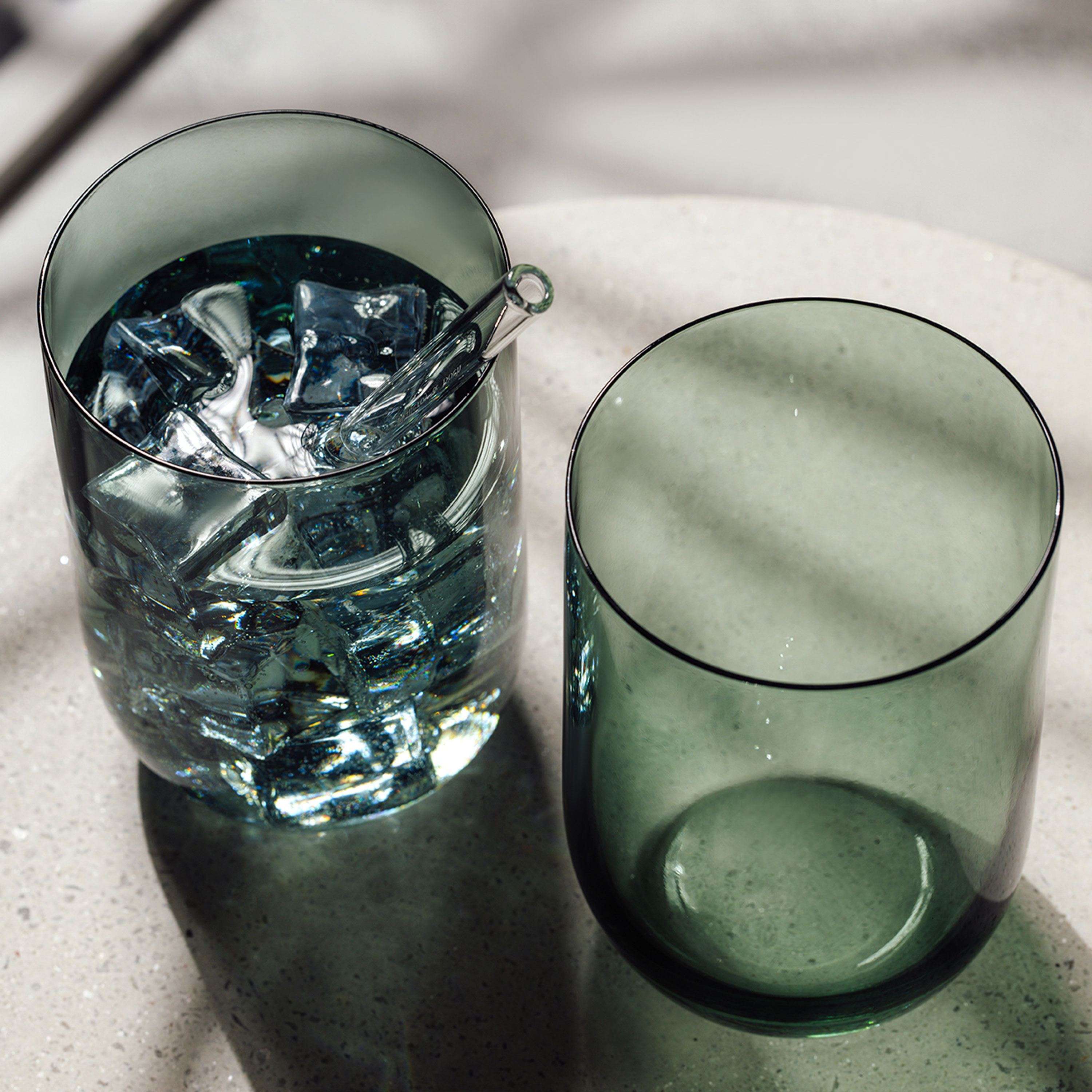 Like Glass Highball glass Green, 12.9 oz, crystal glass
