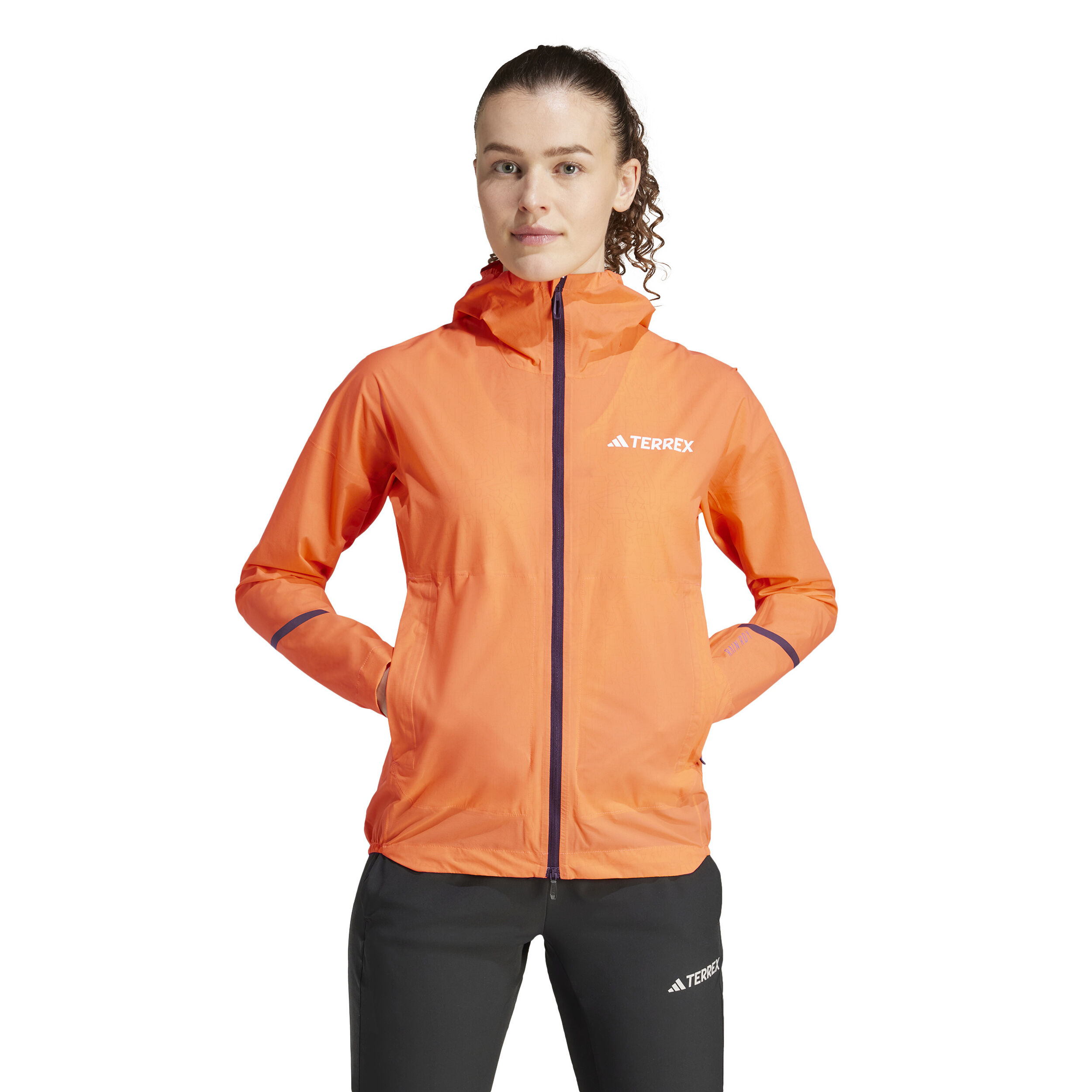 adidas Terrex XPR Light Rain Veste Running Femmes - Orange