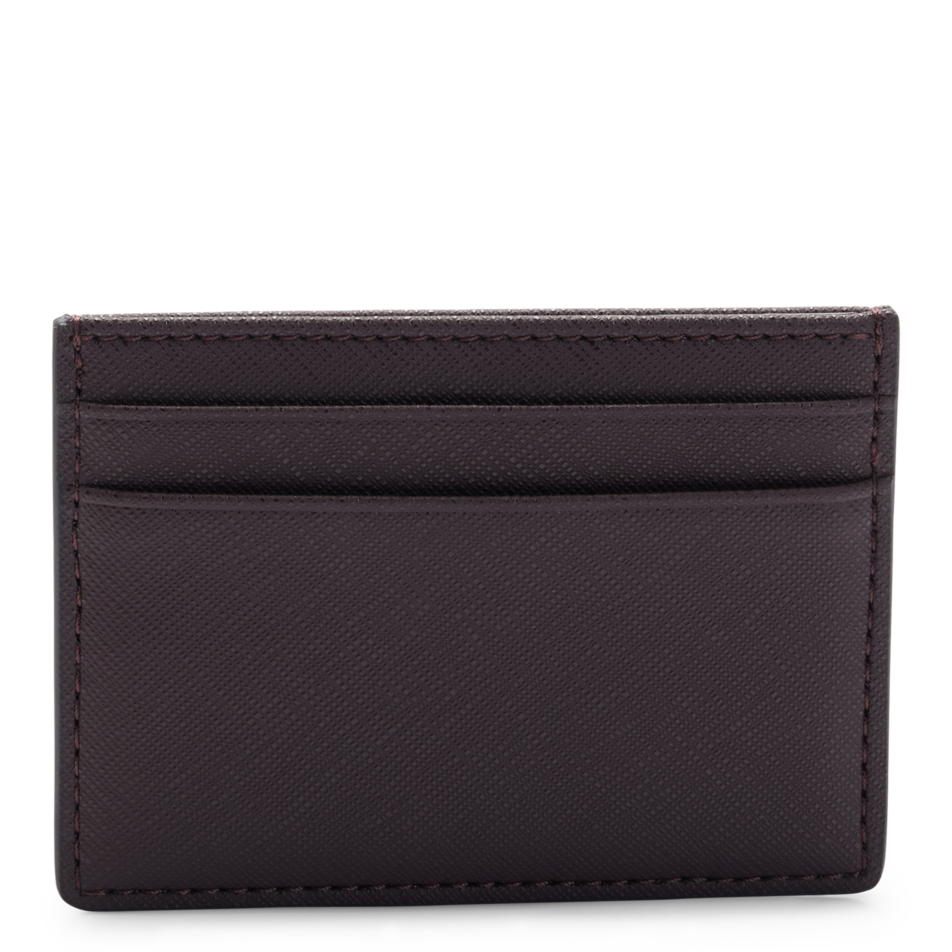 Porte-cartes en cuir grainé | Rouge