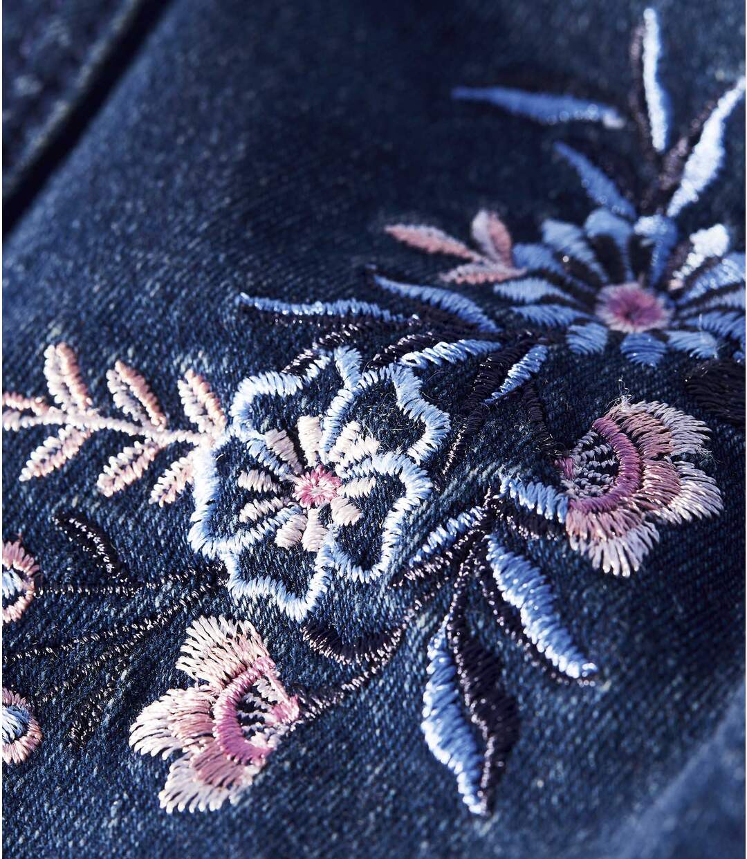 Veste Jeans Stretch Brodée
