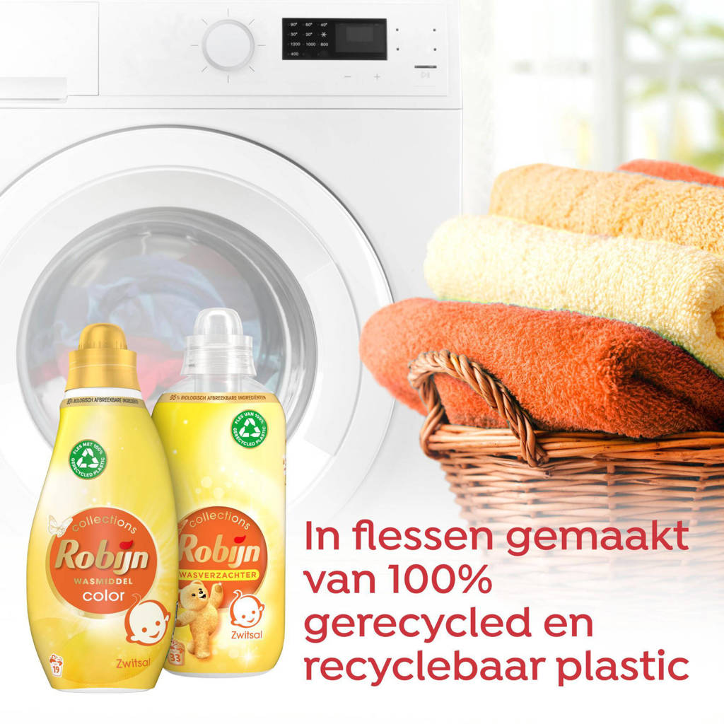 Geur is te bloemigwasmiddel en wasverzachter pakket - Zwitsal - set van 5 - 60 wasbeurten