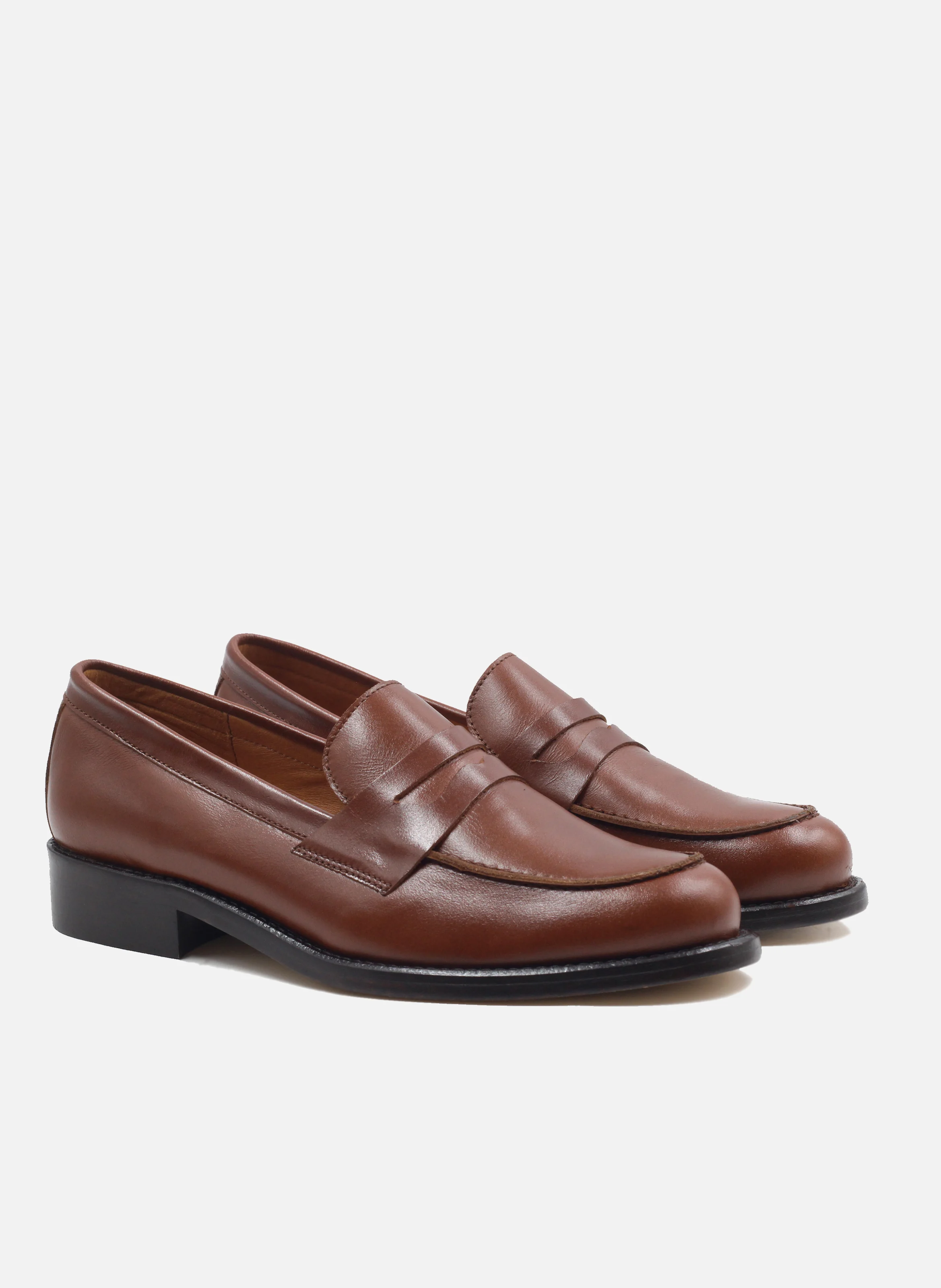 Mocassins cuir lisse | Marron
