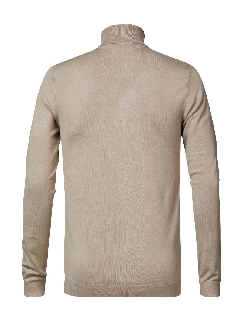 PETROL IND PULL COL ROULÉ HOMME  BEIGE