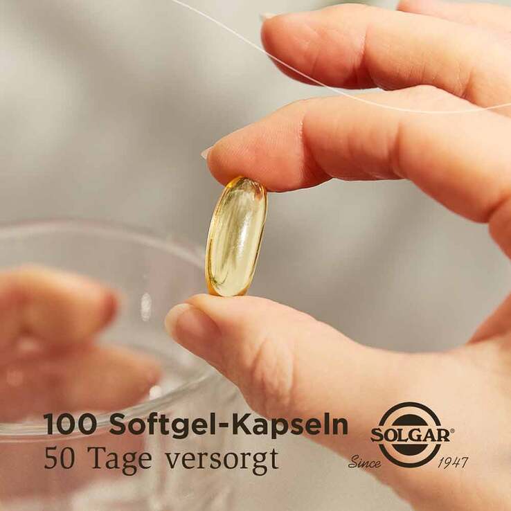 Solgar Omega-3 Fischöl hochdosiert Kapseln, 100 St