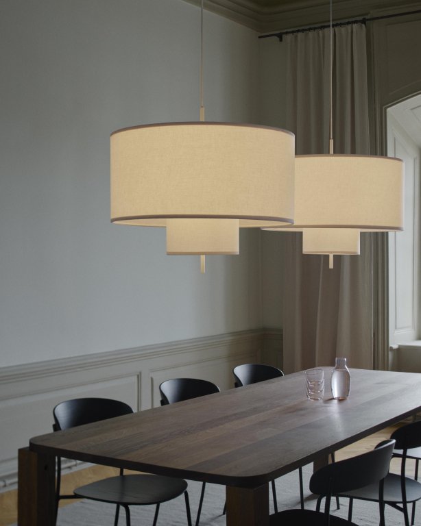 New Works Margin hanglamp Ø70 White Canvas