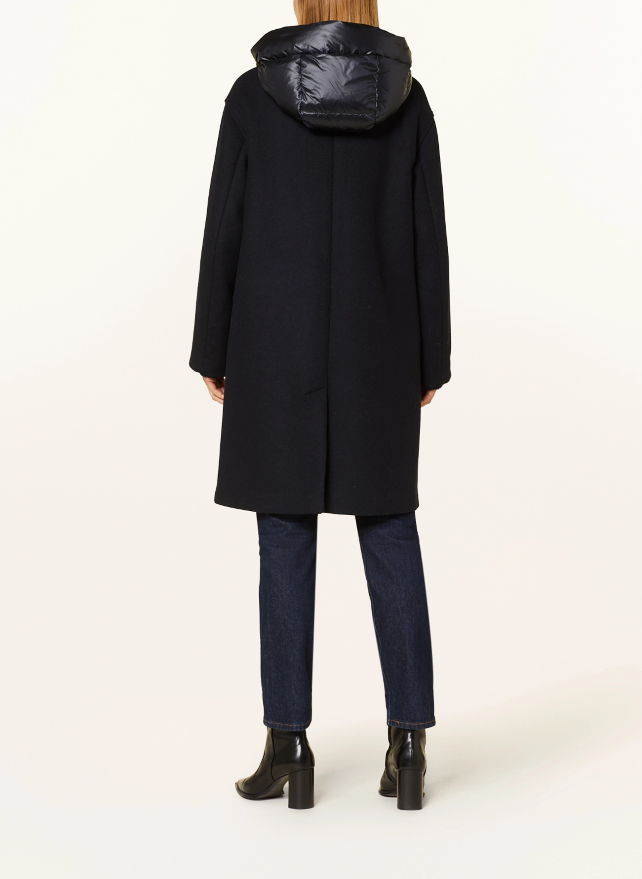 WOOLRICH Mantel mit abnehmbarer Kapuze