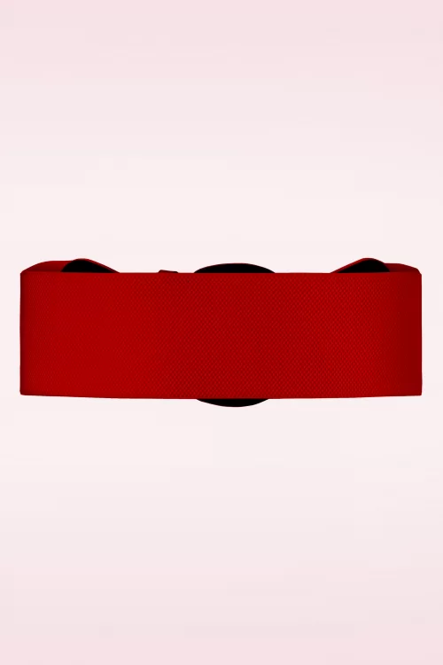 Banned Retro Corinne elastische riem in rood