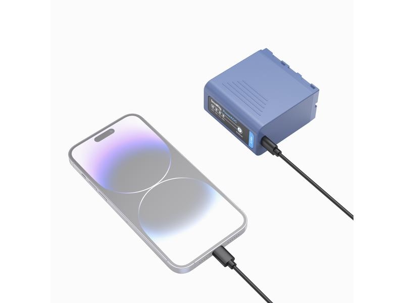 Smallrig Digitalkamera-Akku NP-F970 USB-C USB-C wiederaufladbarer Kamera-Akku