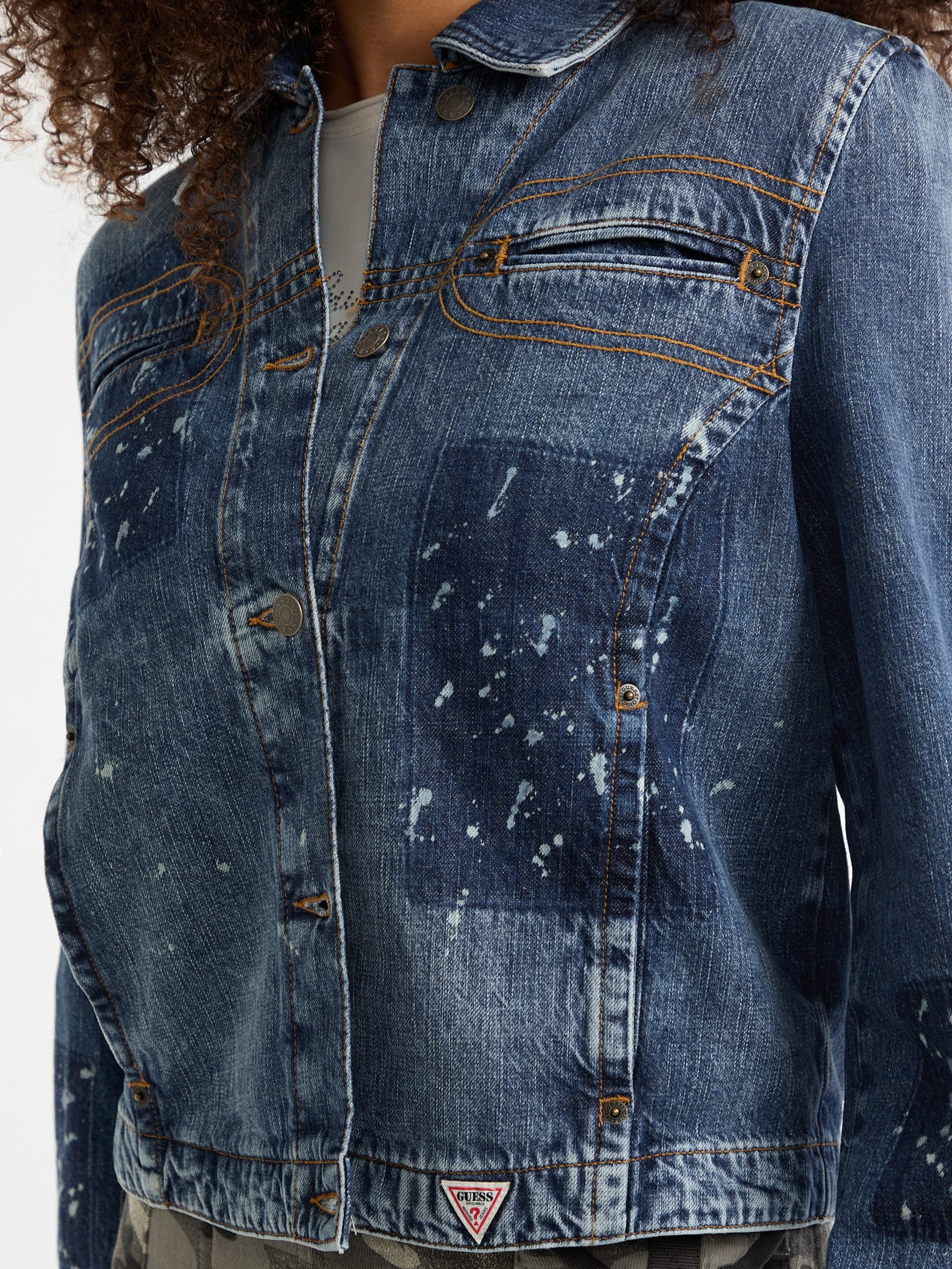 Jaqueta jeans Harrington da GUESS Originals