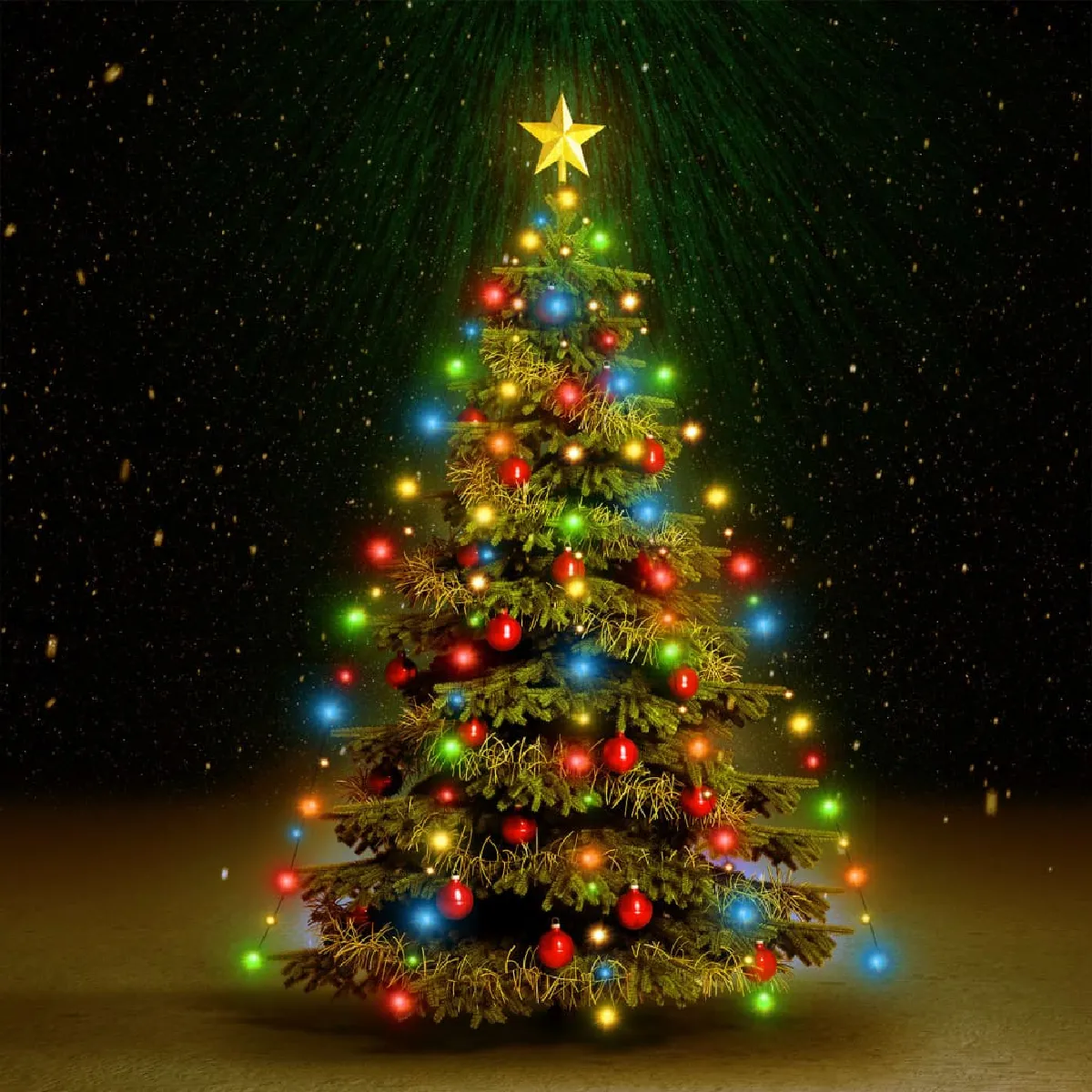 vidaXL Guirlande lumineuse LED Arbre 180 cm