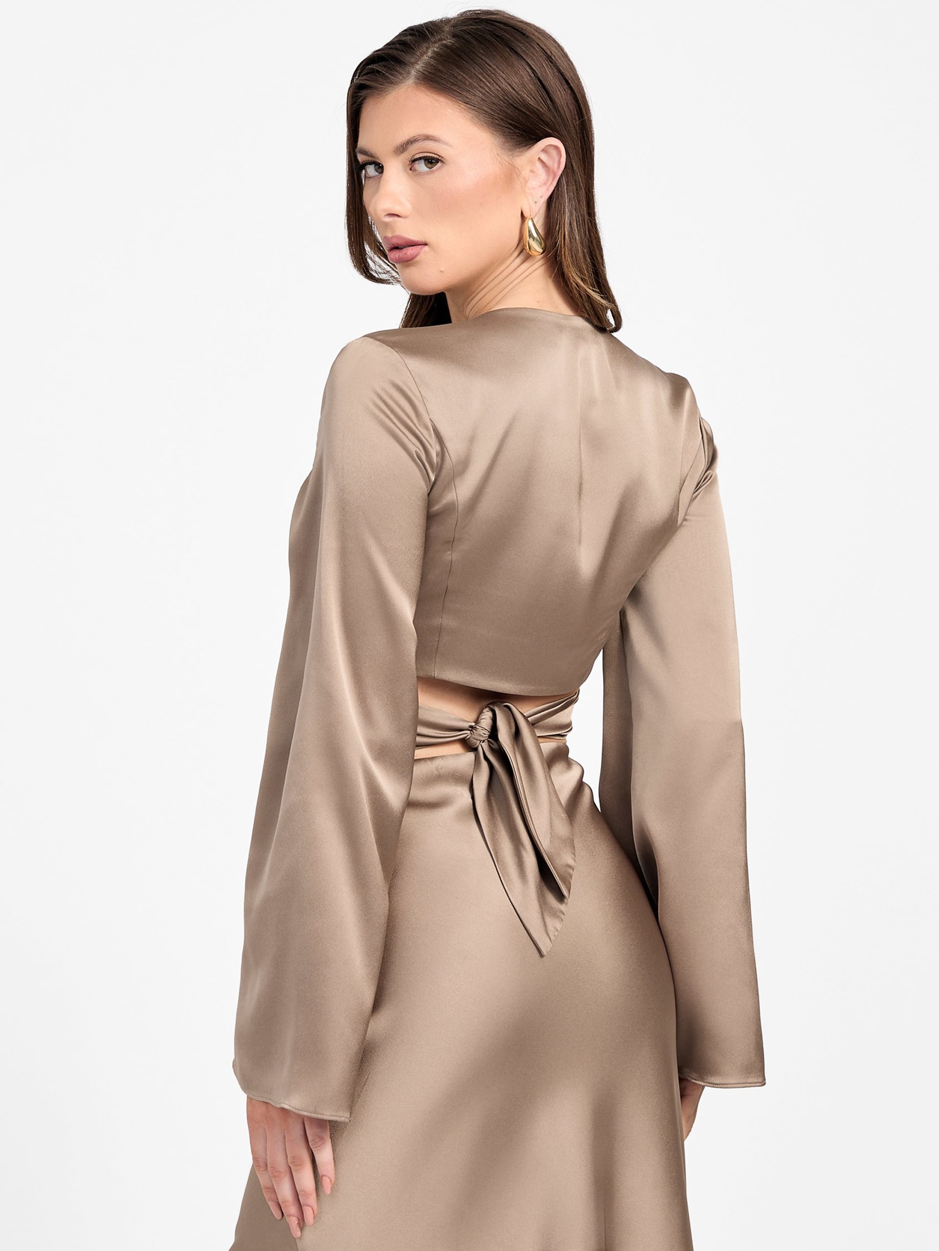 Blusa Eco Monica com amarração frontal