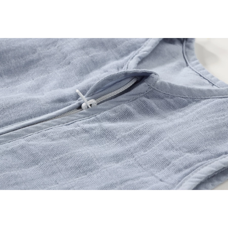 Alvi® Mullschlafsack uni blau