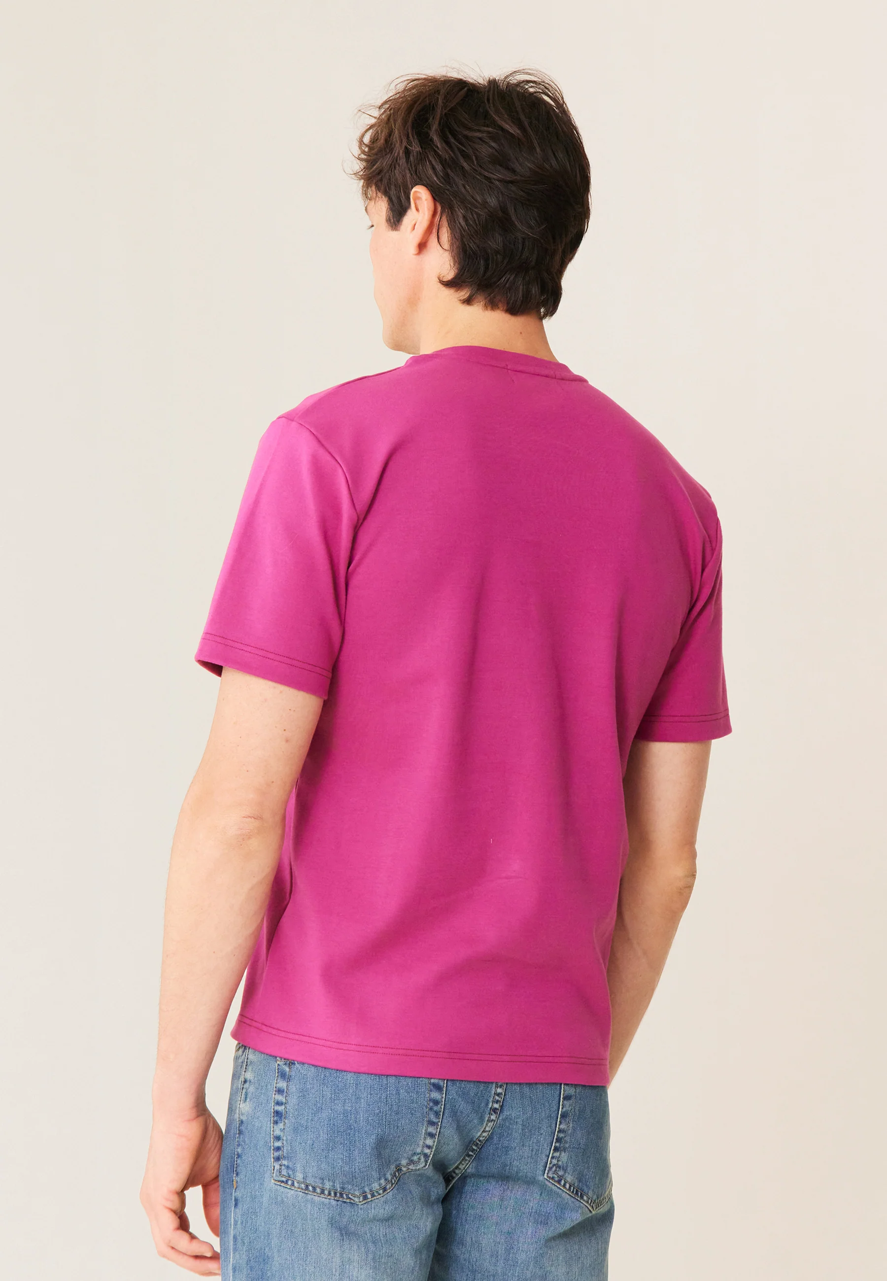 T-shirt Homme en coton-Sasha Betterave