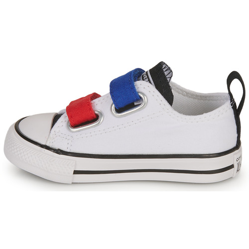 Converse - INFANT CONVERSE CHUCK TAYLOR ALL STAR 2V EASY-ON SUMMER TWILL LO - Blanc / Bleu / Rouge