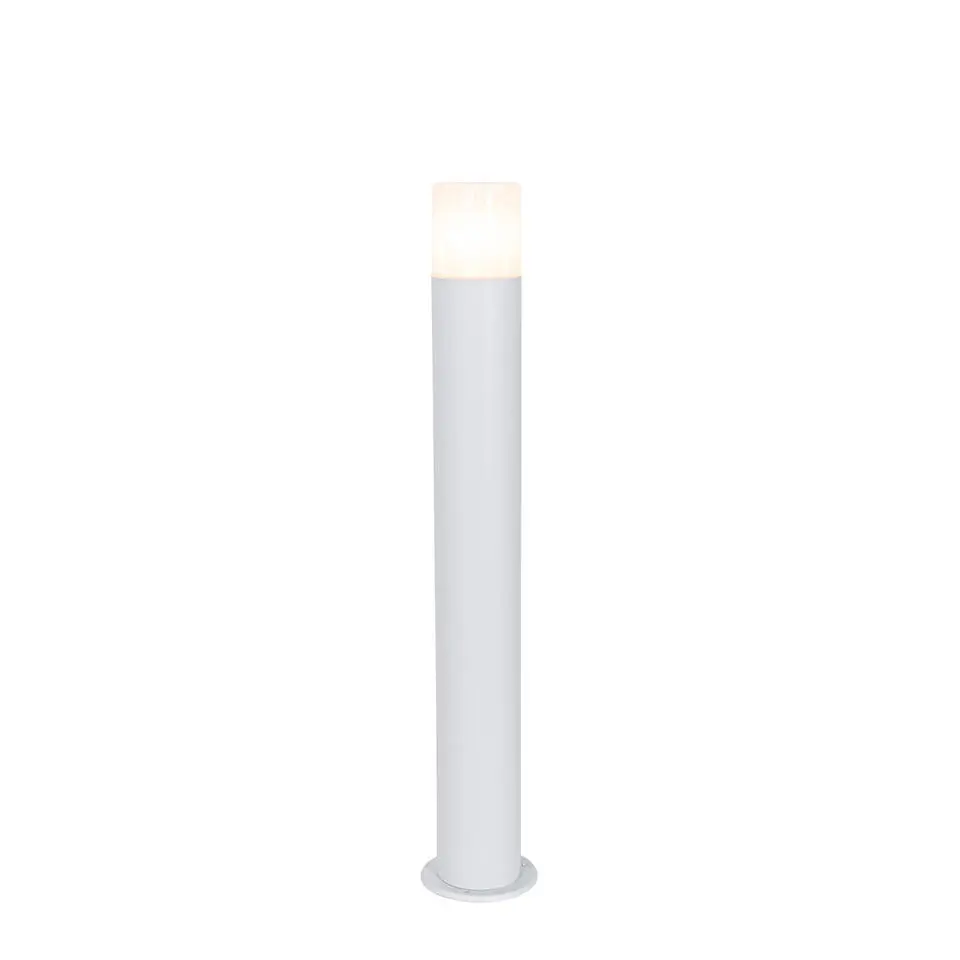 Qazqa staande buitenlampen odense wit e27