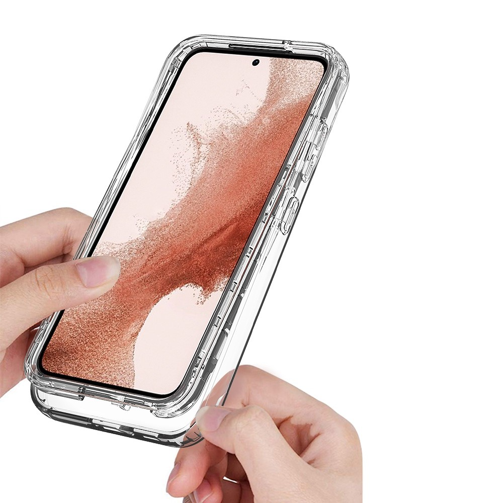 (2-tlg.) Samsung Galaxy S23 5G Hybrid TPU Hülle mit PET-Schutzfolie - Transparent