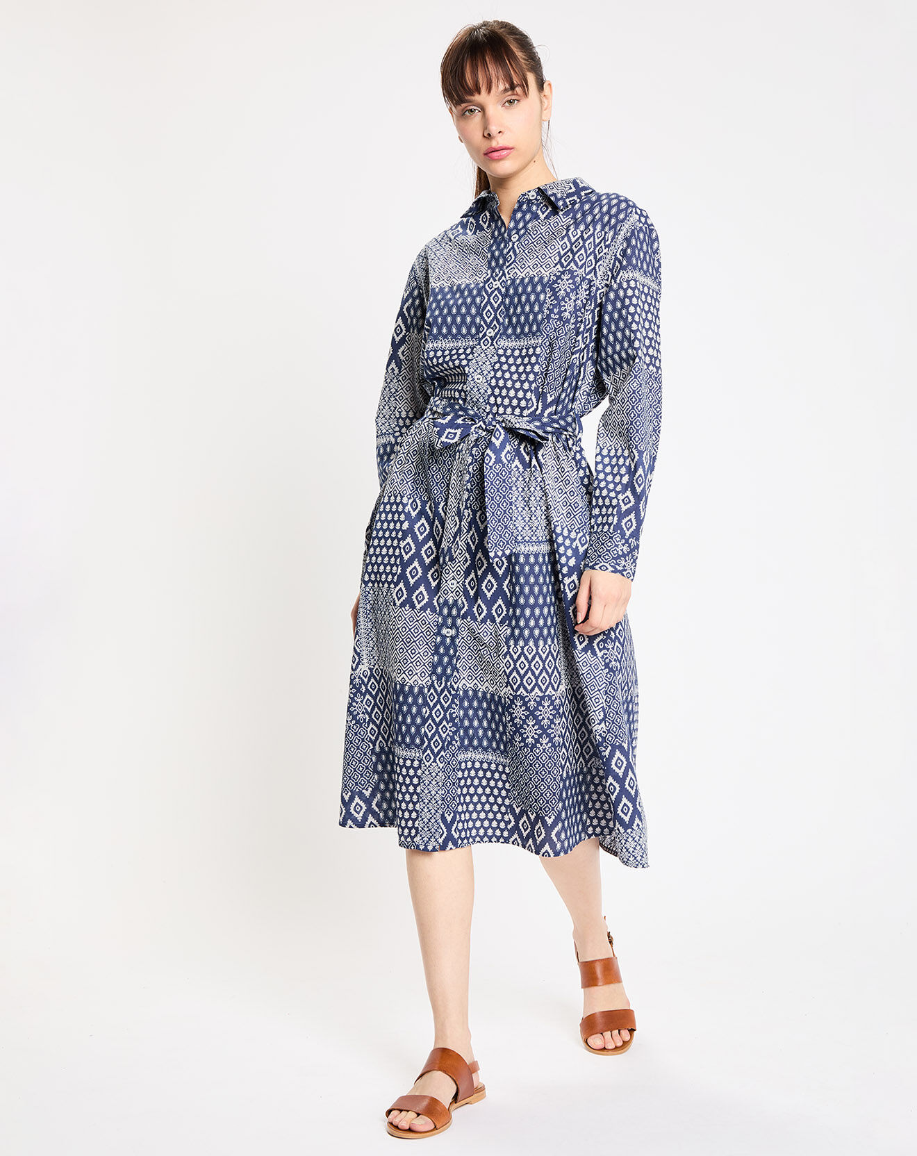 Jodhpur Robe Ramelia indigo/blanc