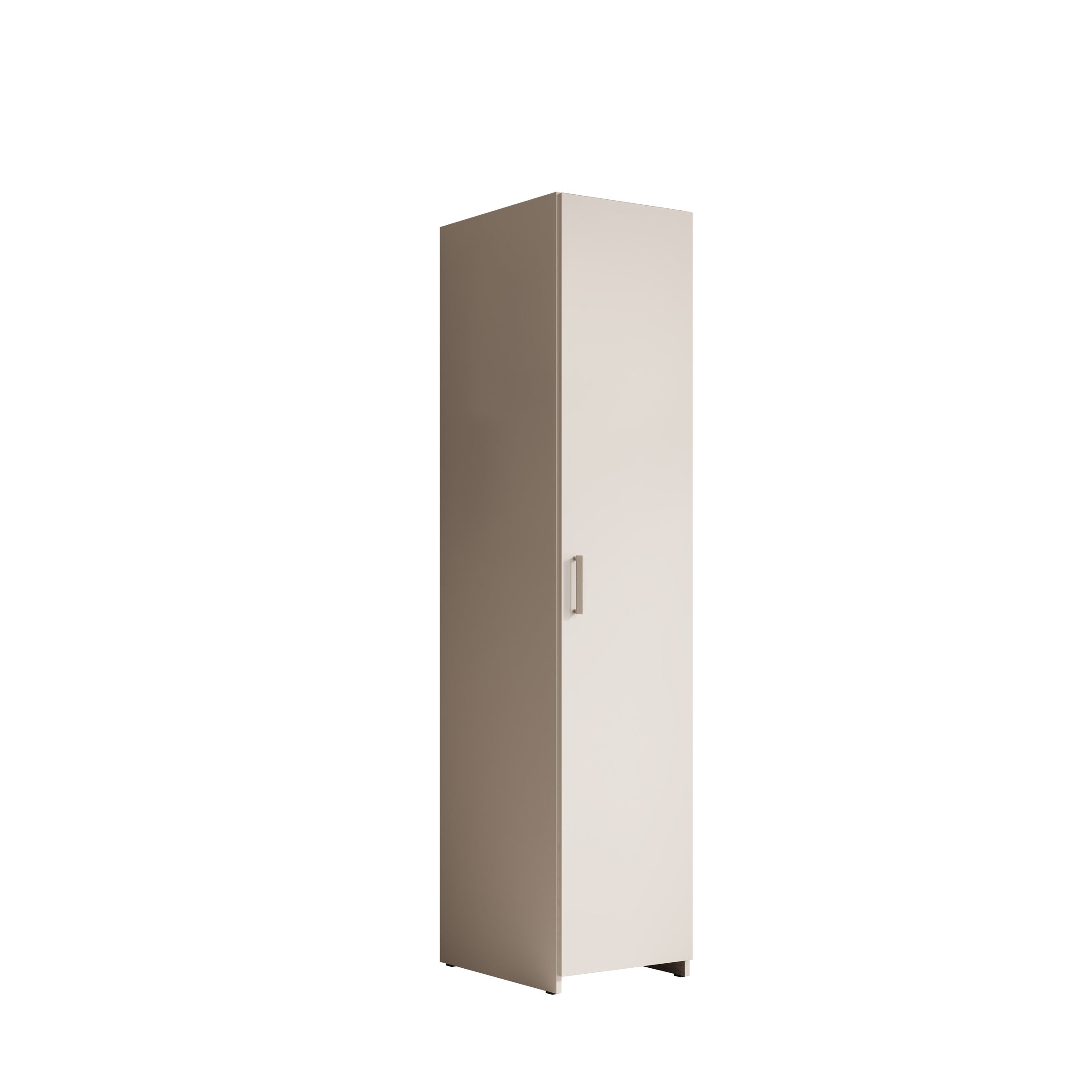 Elario - Kledingkast 1 deurs - Wit - 40x54x191 cm