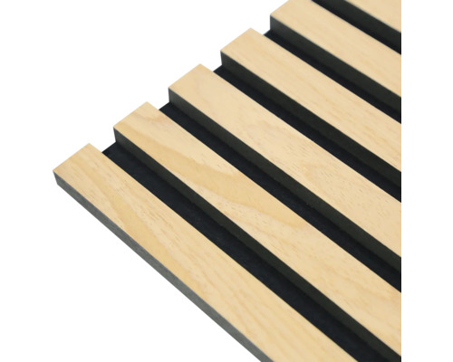 Akoestisch paneel, eiken natuurfineer, 2600 x 560 x 18 mm
