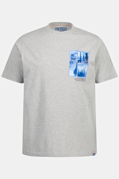 STHUGE T-Shirt, Halbarm, Rundhals, Print, bis 8 XL