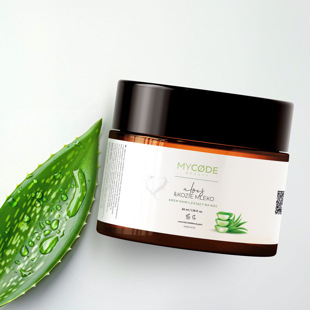 Intensiv feuchtigkeitsspendende ALOES & GOAT'S MILK Nachtcreme