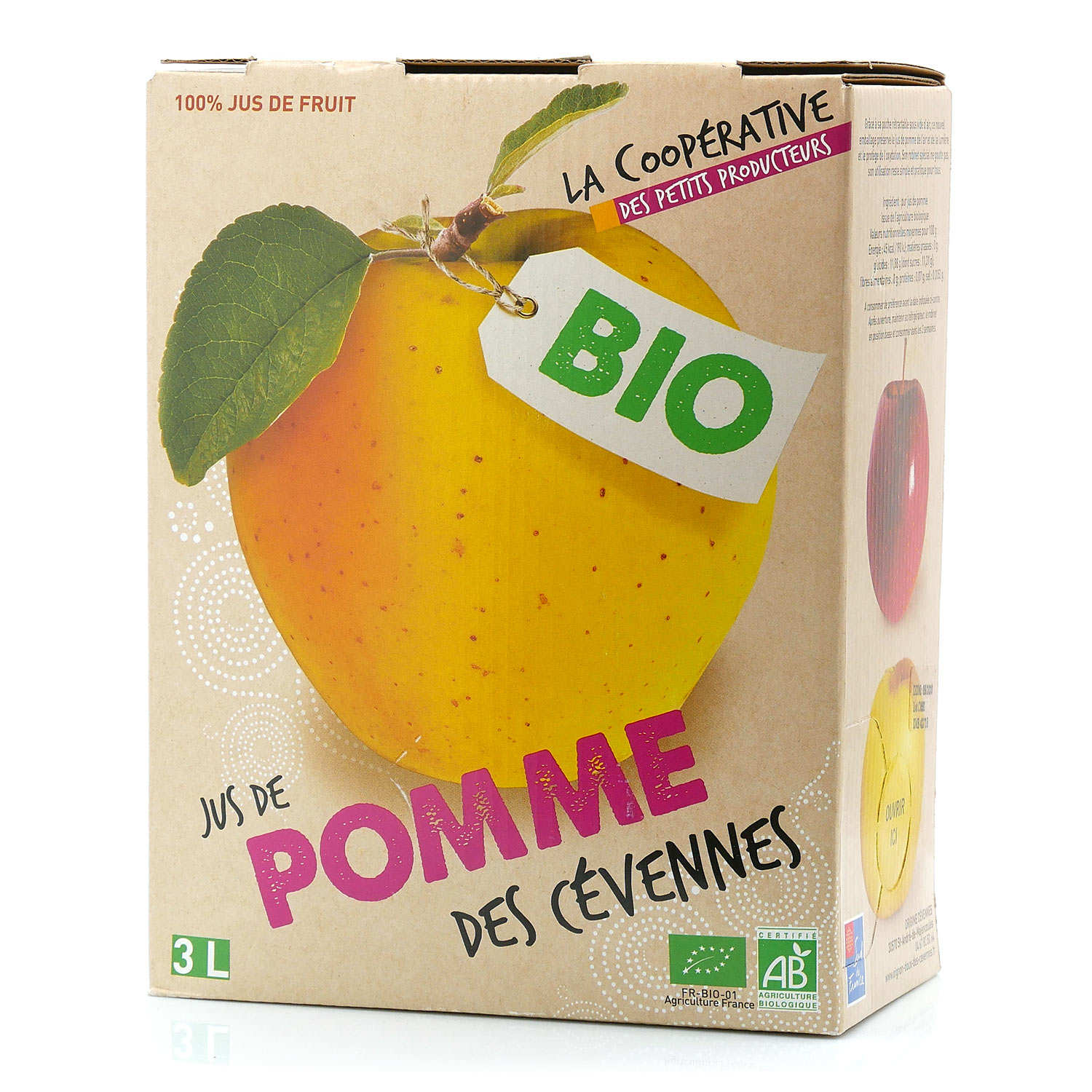 Jus de pomme bio des Cévennes