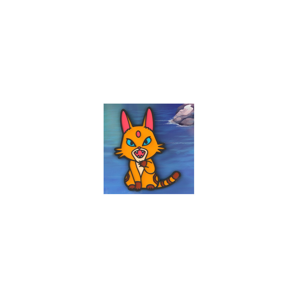 L'Île des Chats - Pin's orange
