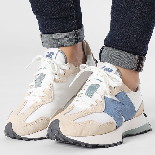 Baskets Femme 327 WS327PV Sand White Blue