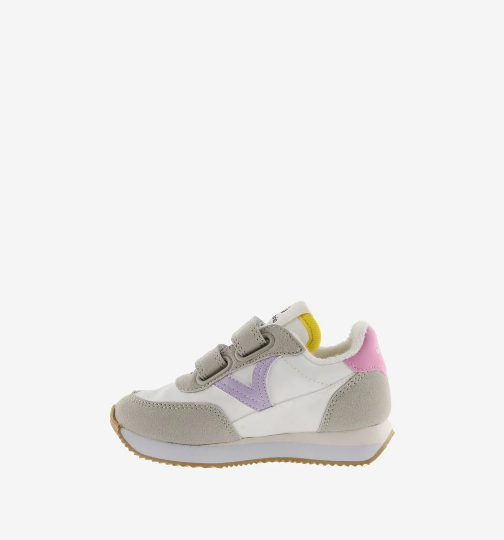 ASTRO SCRATCH CONTRASTE Baskets détails couleur pour enfant LILA