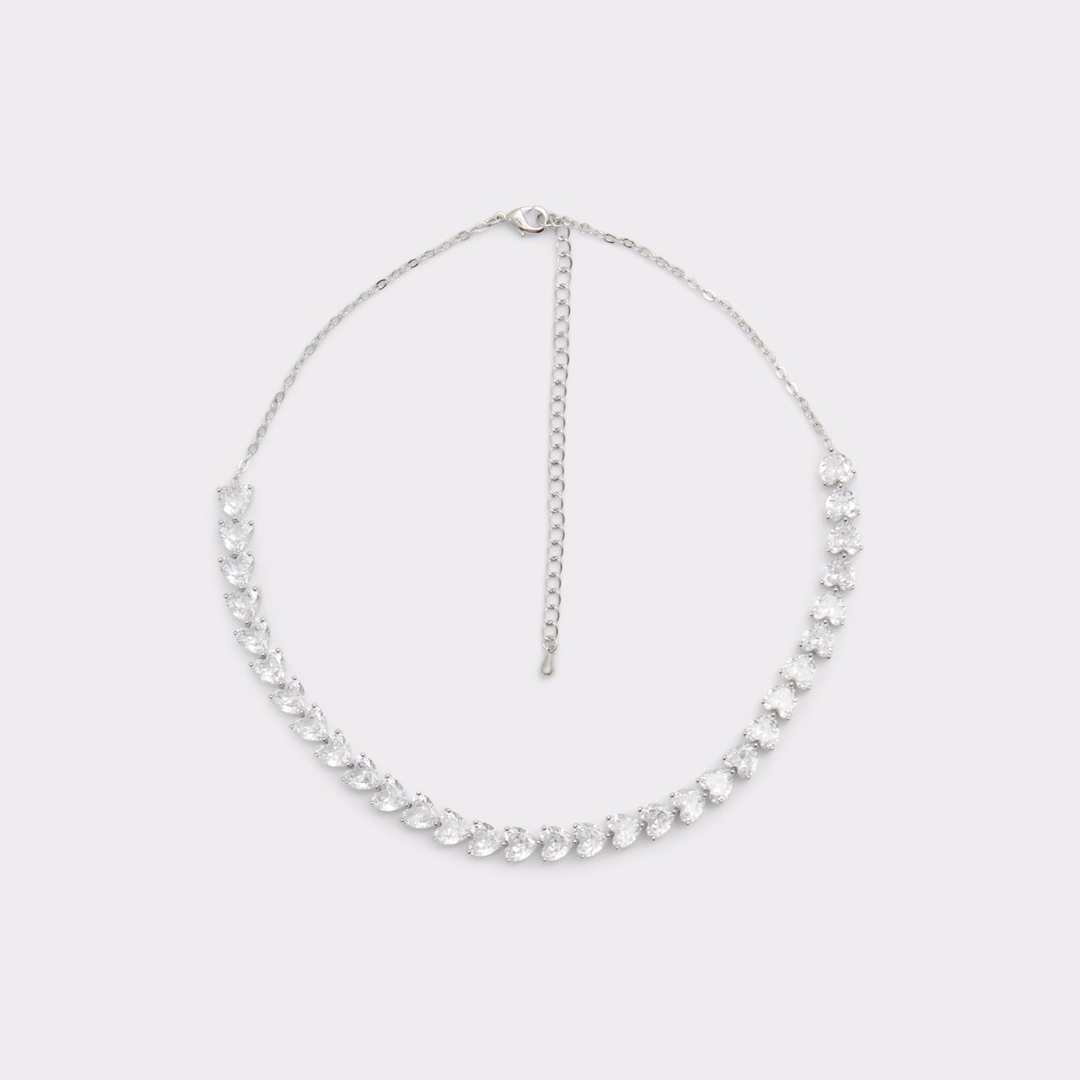 Amorio Silver-Clear Multi Women Necklaces