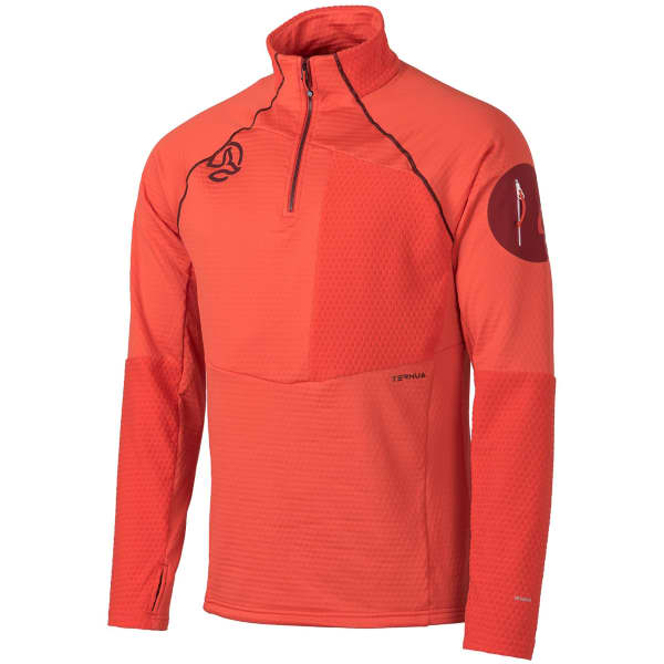 Sweat polaire randonnée TERNUA RAGGER 1/2 ZIP ORANGE.COM