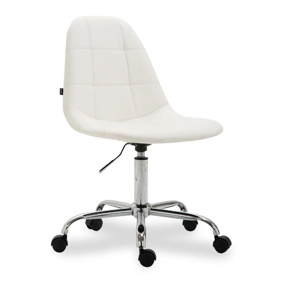 Xairo Rome - Bureaustoel - Kunstleer - Wit
