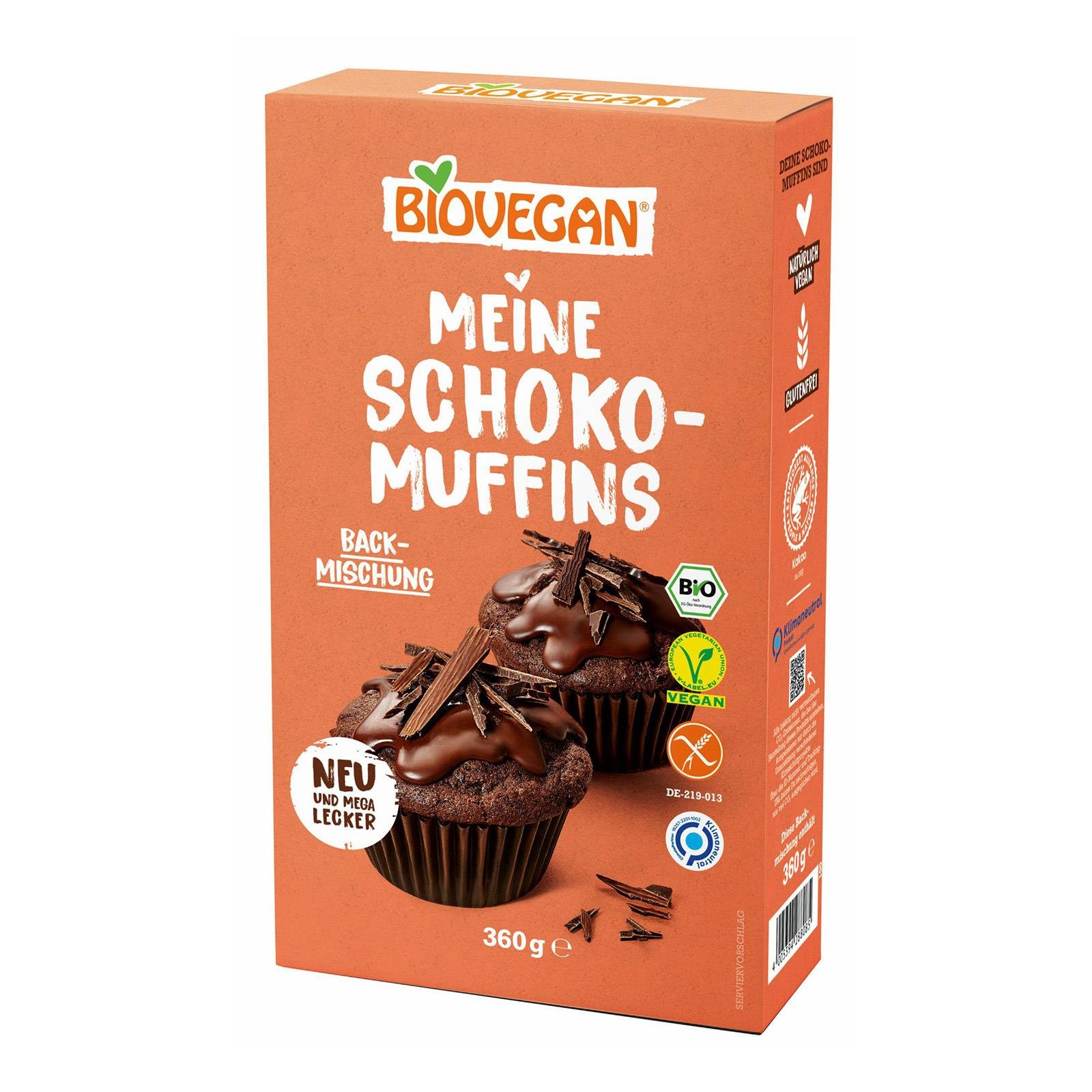 BioVegan Backmischung Schokomuffin Glutenfrei
