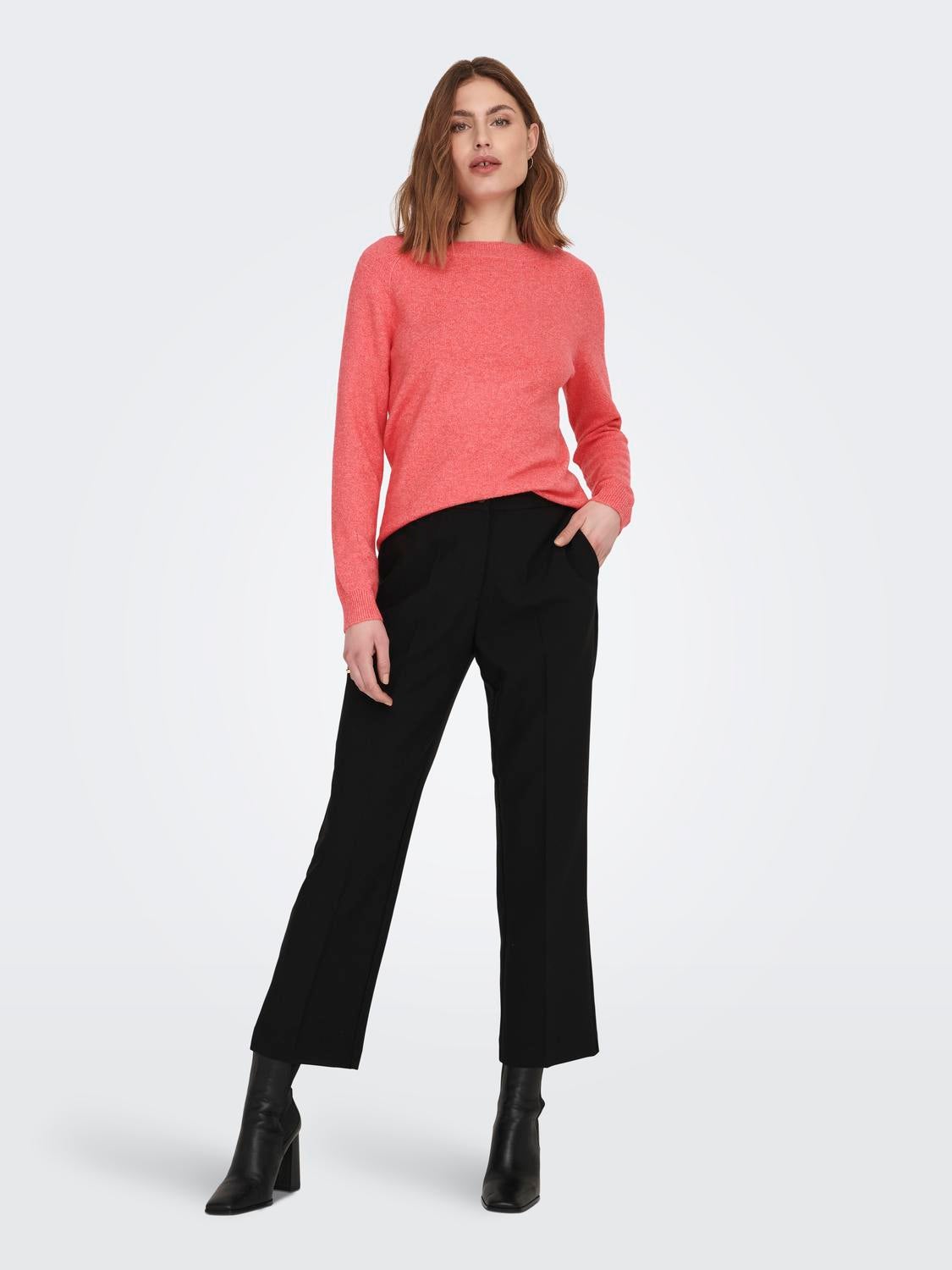 ONLRICA Strickpullover Sun Kissed Coral