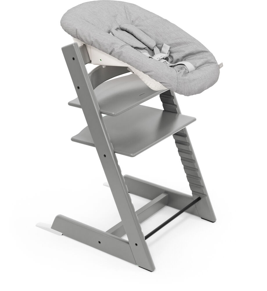 Stokke Tripp Trapp Matstol Bundle inkl. Newborn Set, Storm Grey/Grey