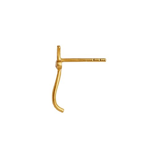Stine A Petit Dot Wave Ørering, Guld