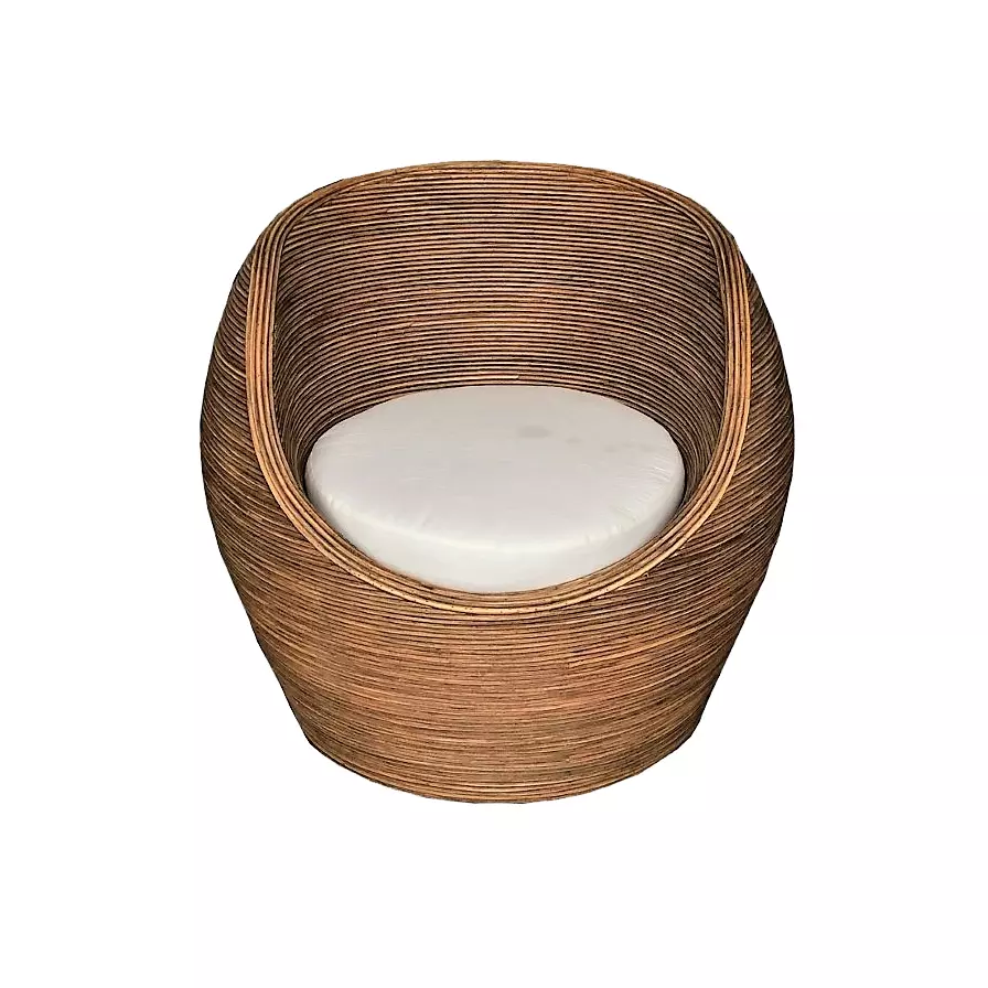 Salon de jardin en rotin 5 places Trinidad Naturel beige
