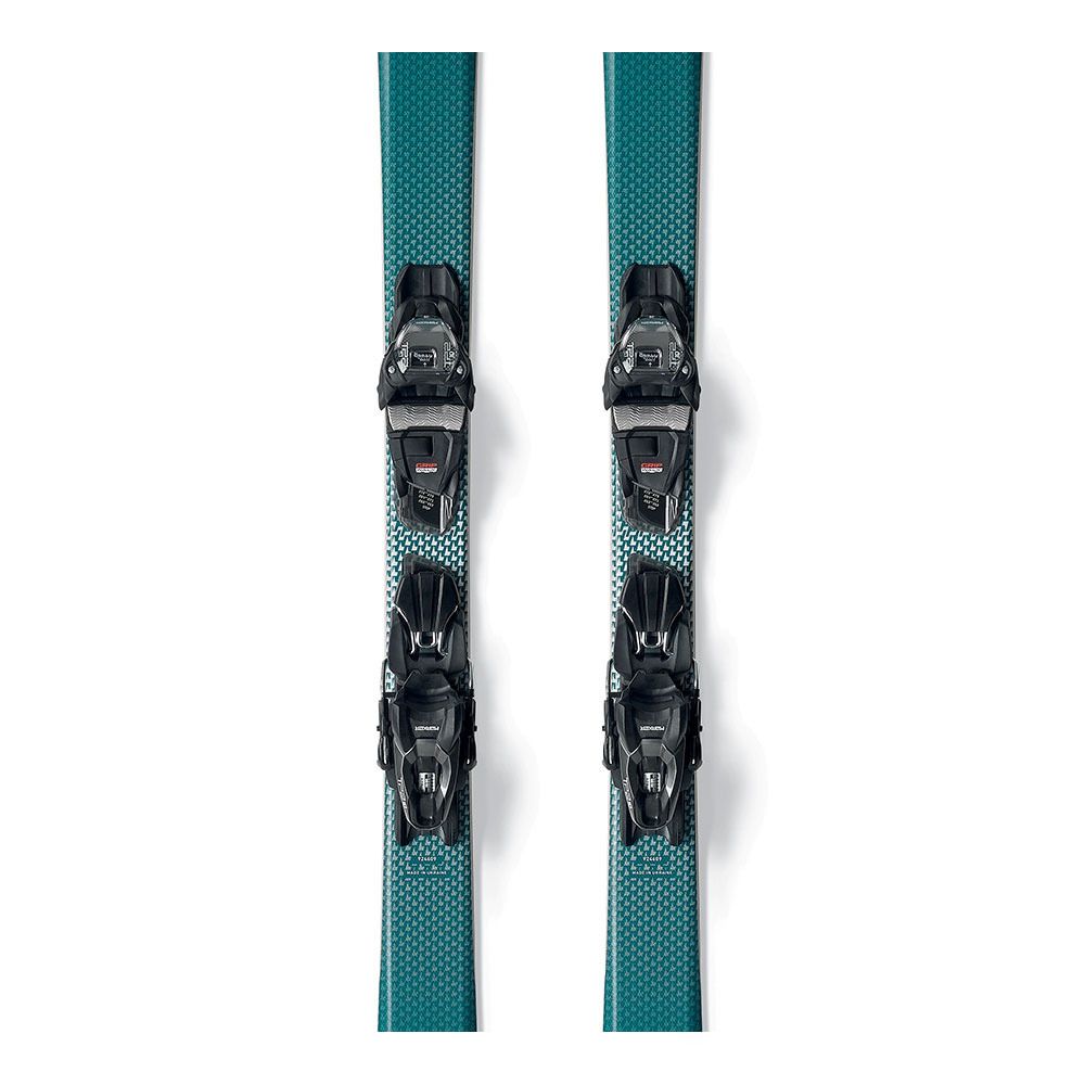 Nordica BELLE 75 - Skis all mountain + Fixatons TP2 COMPACT 10 FDT black/anthracite Femme turquoise/blanc/noir/anthracite
