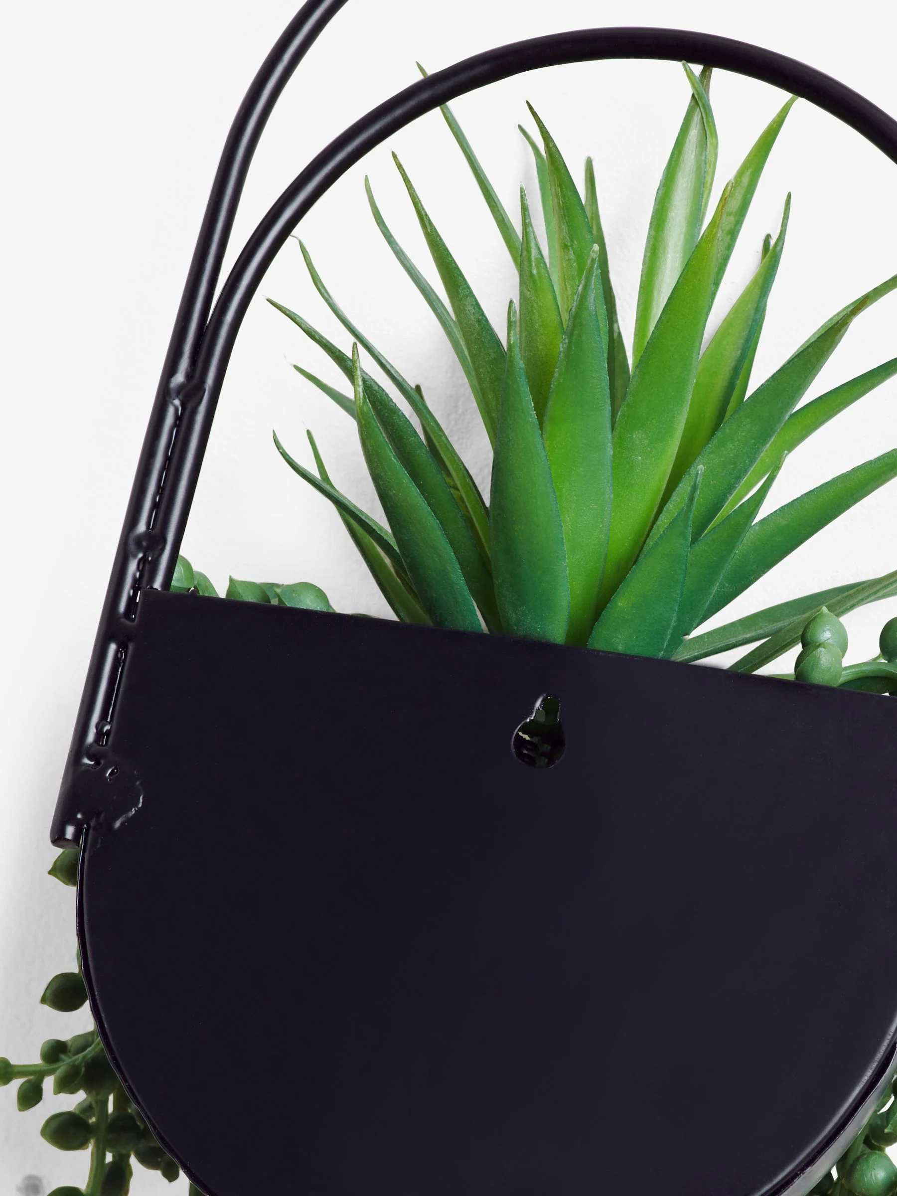 Bronx wandplaquette met kunstplanten