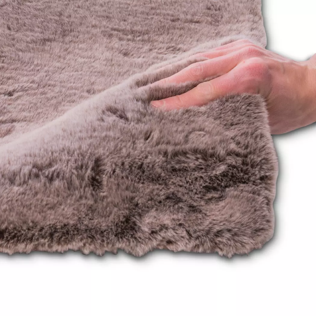 Fellteppich Imitat Melange 90 x 160 cm