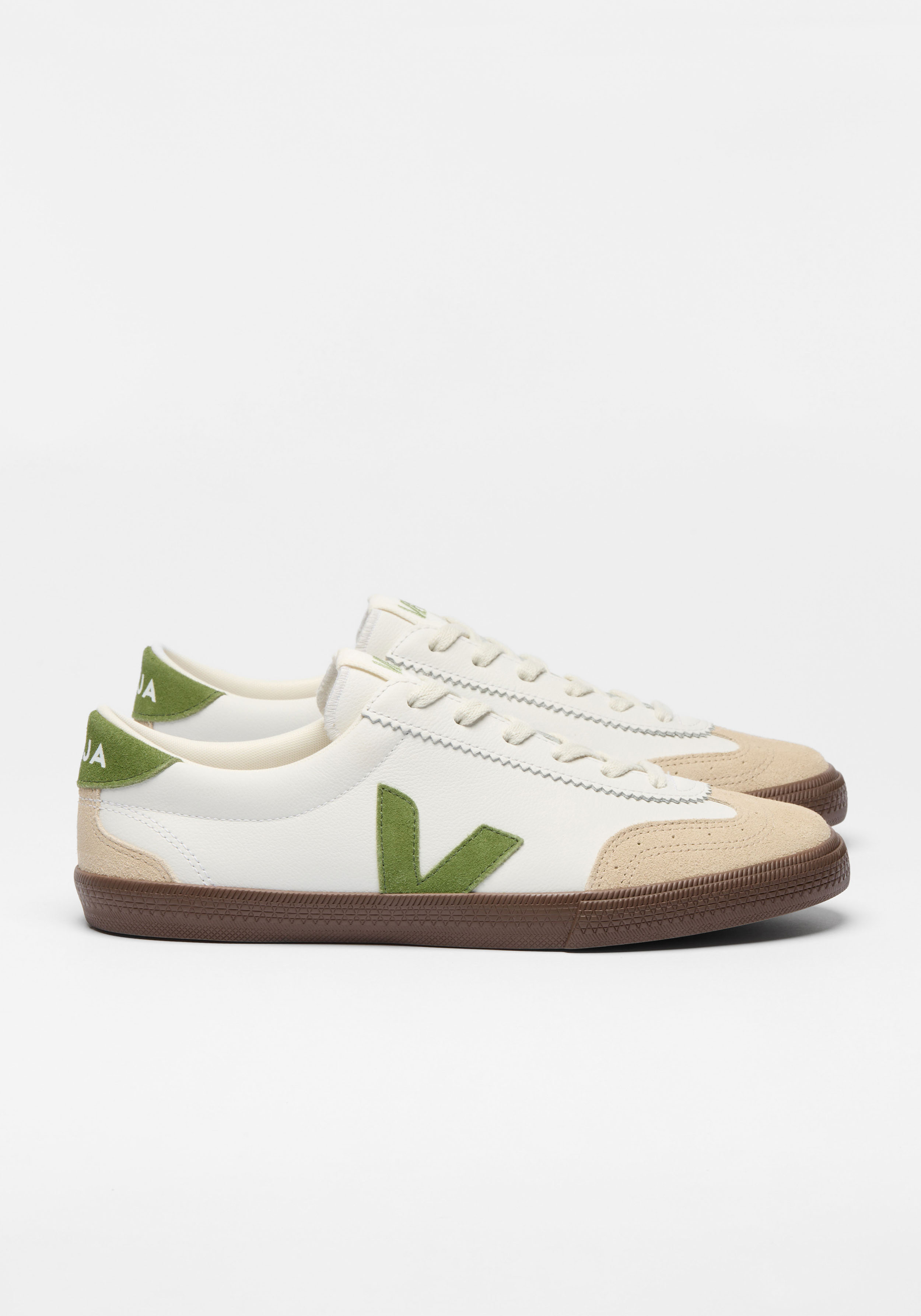 Veja Sneaker Volley O.T. Leather White Kiwi Bark
