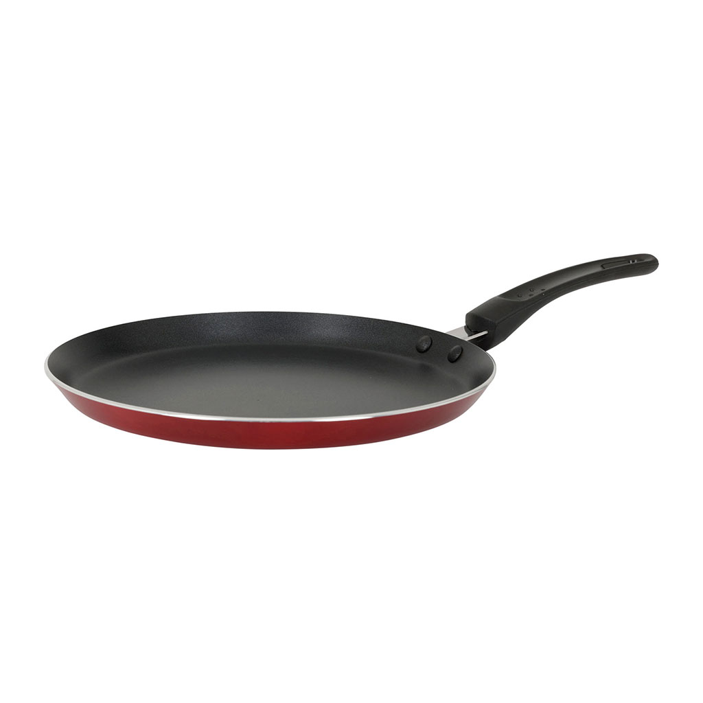 Crêpière anti-adhésive CERISE tous feux rouge D 24cm