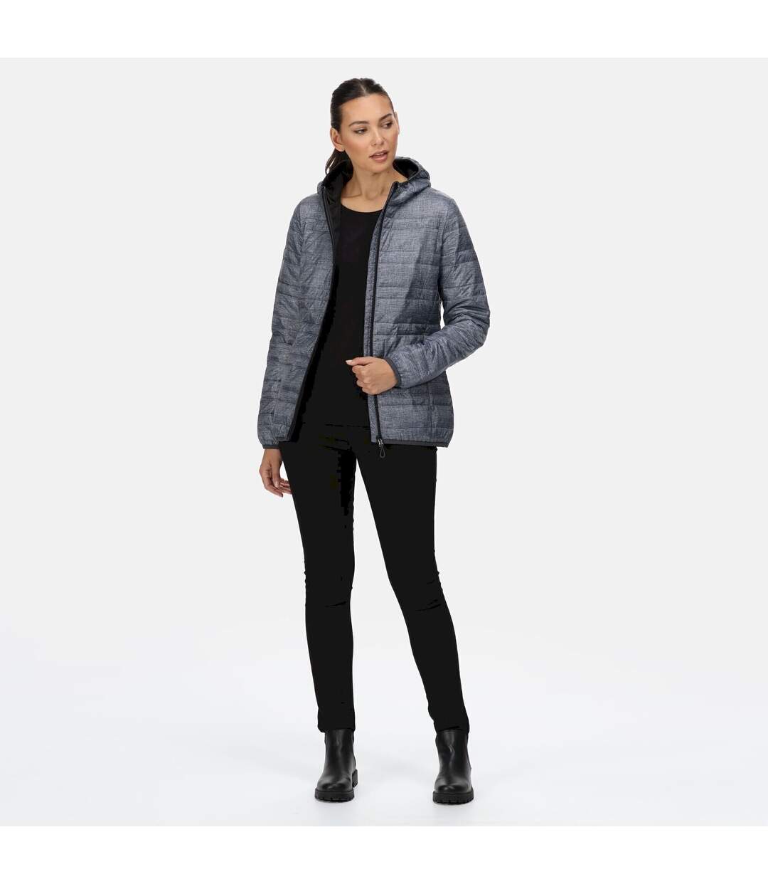 Regatta - Veste isolée FIREDOWN - Femme (Gris chiné / Noir) - UTRG6908
