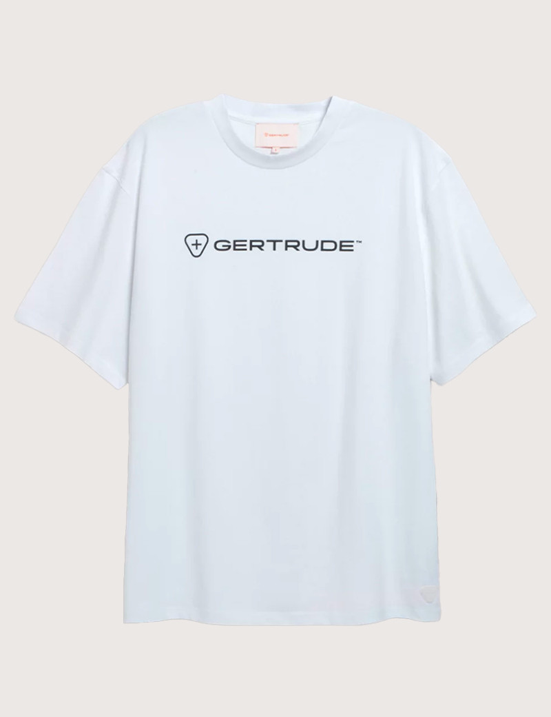 GERTRUDE&GASTON T-SHIRT MANCHES COURTES HOMME LEONCE PRINT BLANC