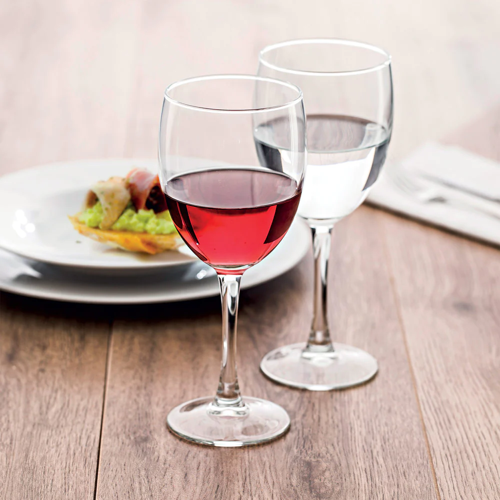 Boîte de 12 verres à pied trempés Merlot 23 cl Vicrila